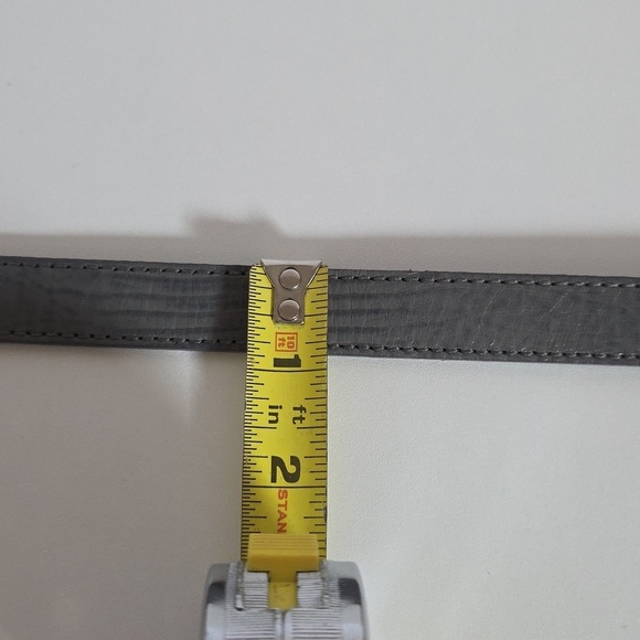Carlisle Gray Leather Belt.  Size XS main image 13
